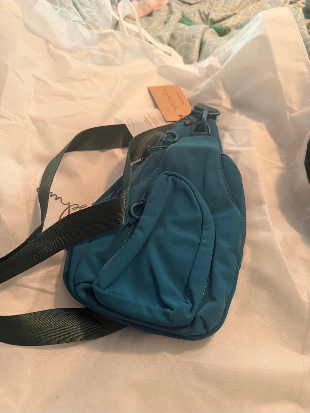 Teal Crossbody Sling Bag
